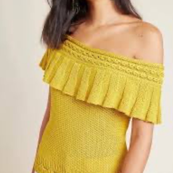 Anthropologie Cotton Sweater XS - Picture 2 of 7